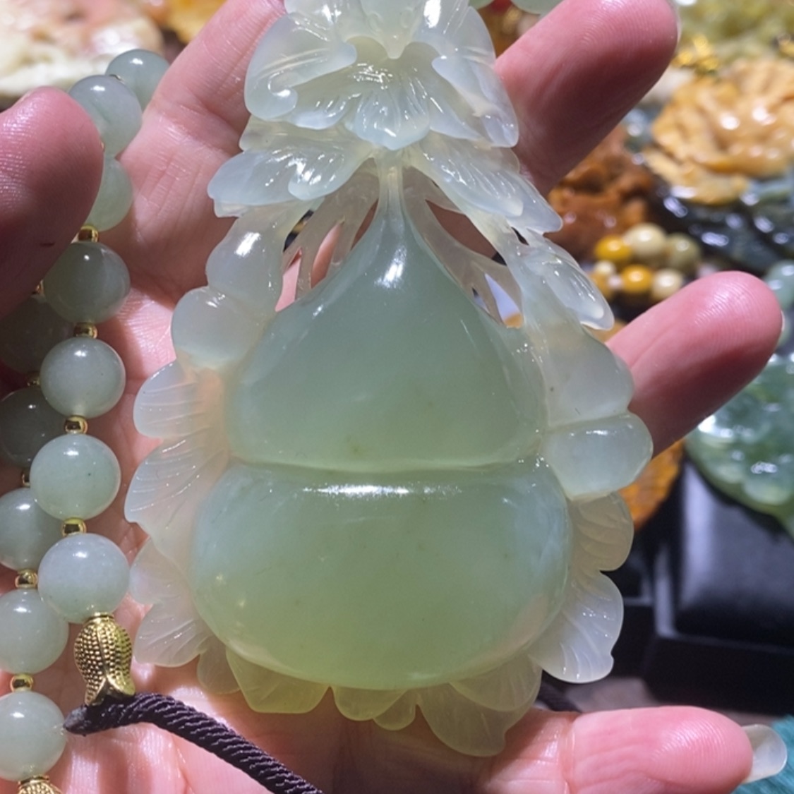 【闪购商品】岫玉毛衣链未镶嵌