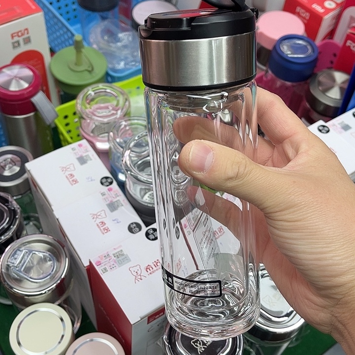 玻璃茶隔款华顺提环300毫升