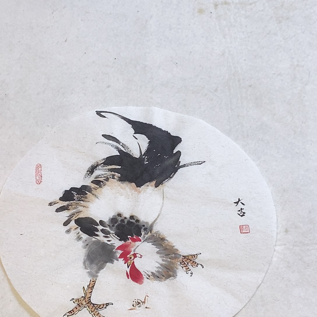 国画高峰手绘写意画