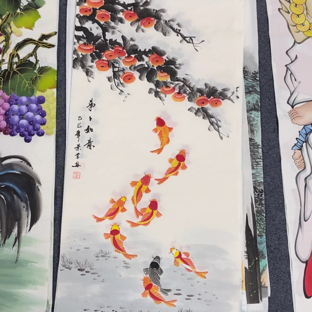 国画尺寸100✖️50三尺手绘画画