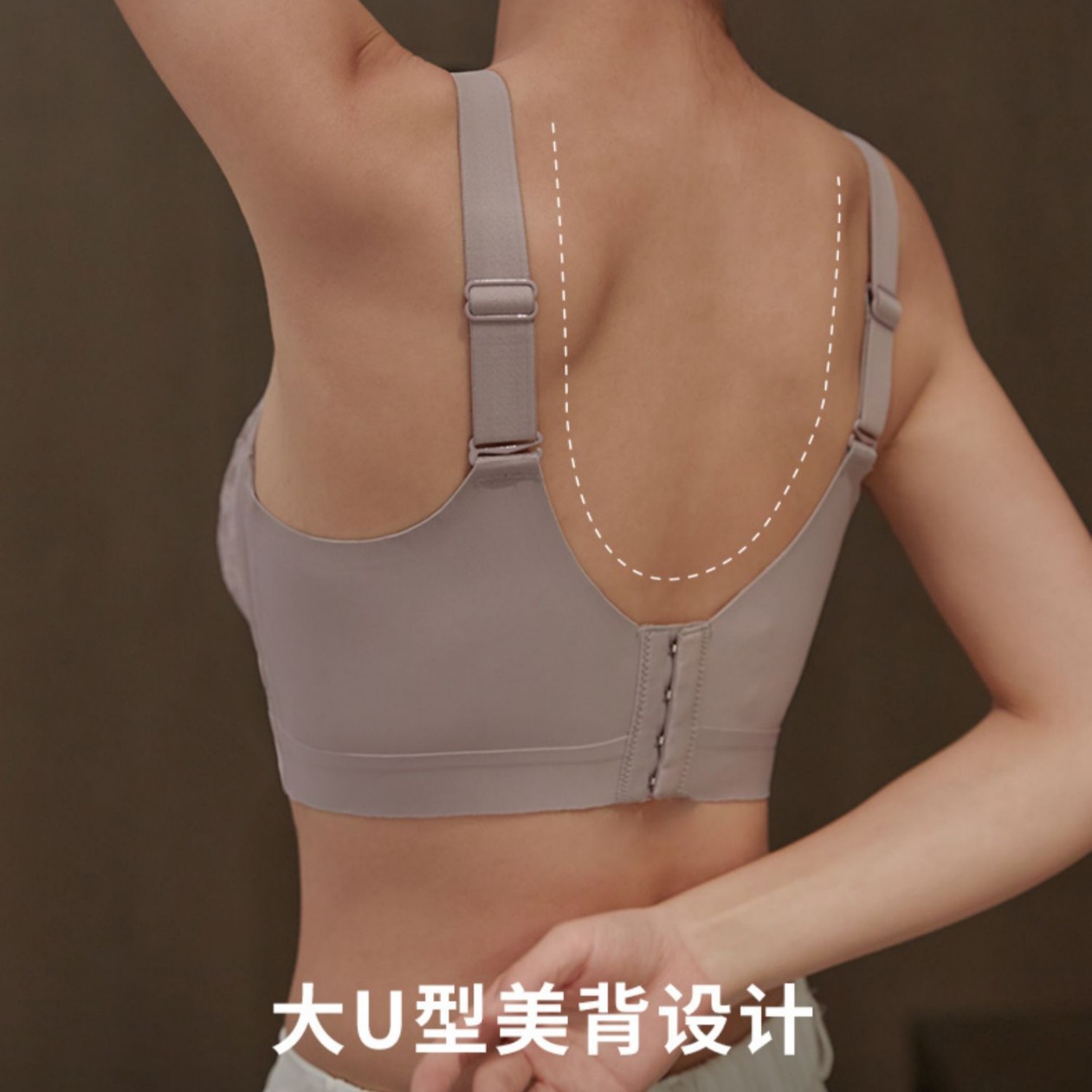 维多利亚胸显小内衣夏季薄款无痕全罩杯收副乳防下垂显胸小文胸罩