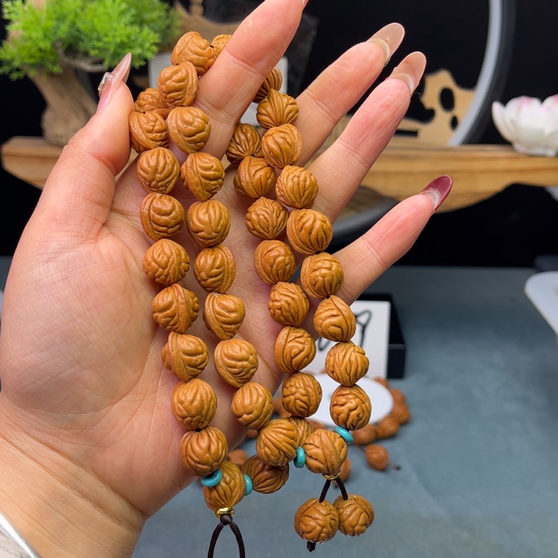 桃核手串13小金豆手持