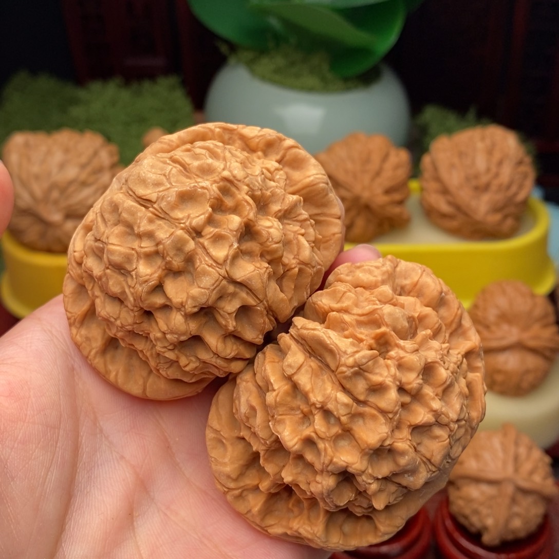文玩核桃把件游*龙鼎58