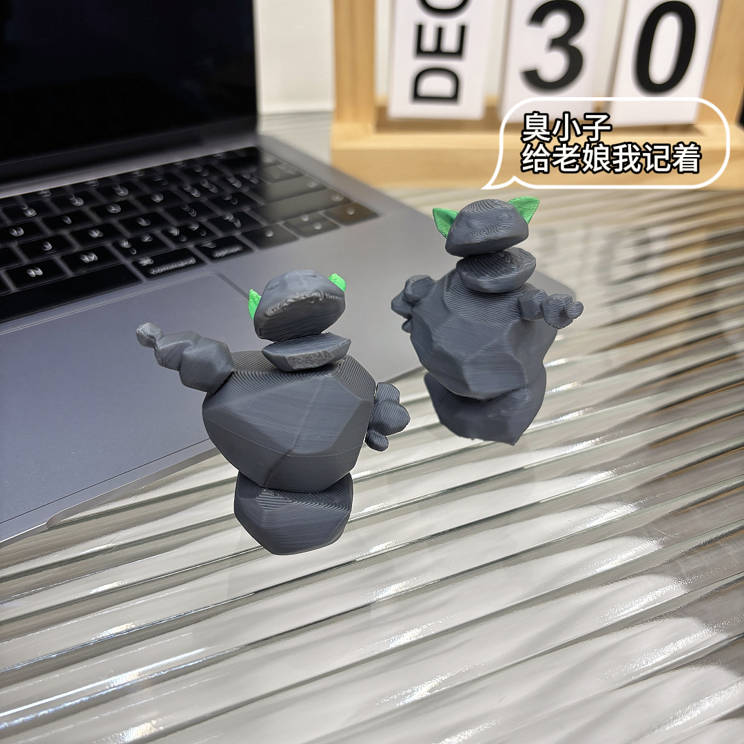 石矶娘娘摆件哪吒之魔童闹海周边装饰品可爱立体磁吸冰箱贴送朋友