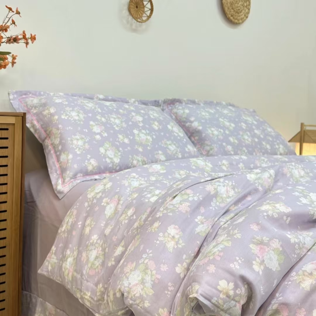 【山茶漫夏凉被】200*230四季柔软透气云纱棉夏凉春秋被