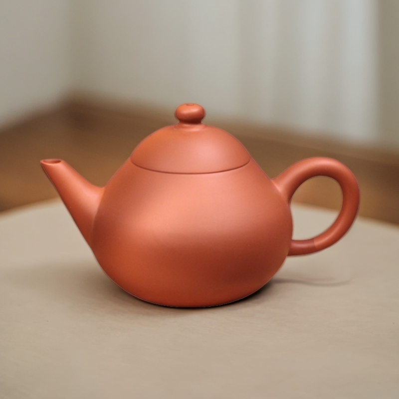 矮梨 潮州手拉壶鸡蛋黄薄胎泡茶壶家用功夫茶具