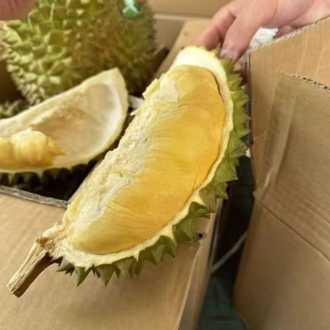 【黄金普雅榴莲果肉2斤】果肉细腻香甜/2025年进口新鲜榴莲整果/新鲜榴莲/核大/ 小时达金枕泰国