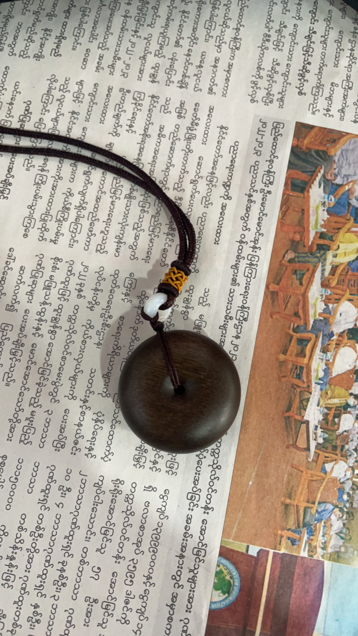 Sp100-35.7mm化红土平安扣吊坠吊坠-（多样性发货）