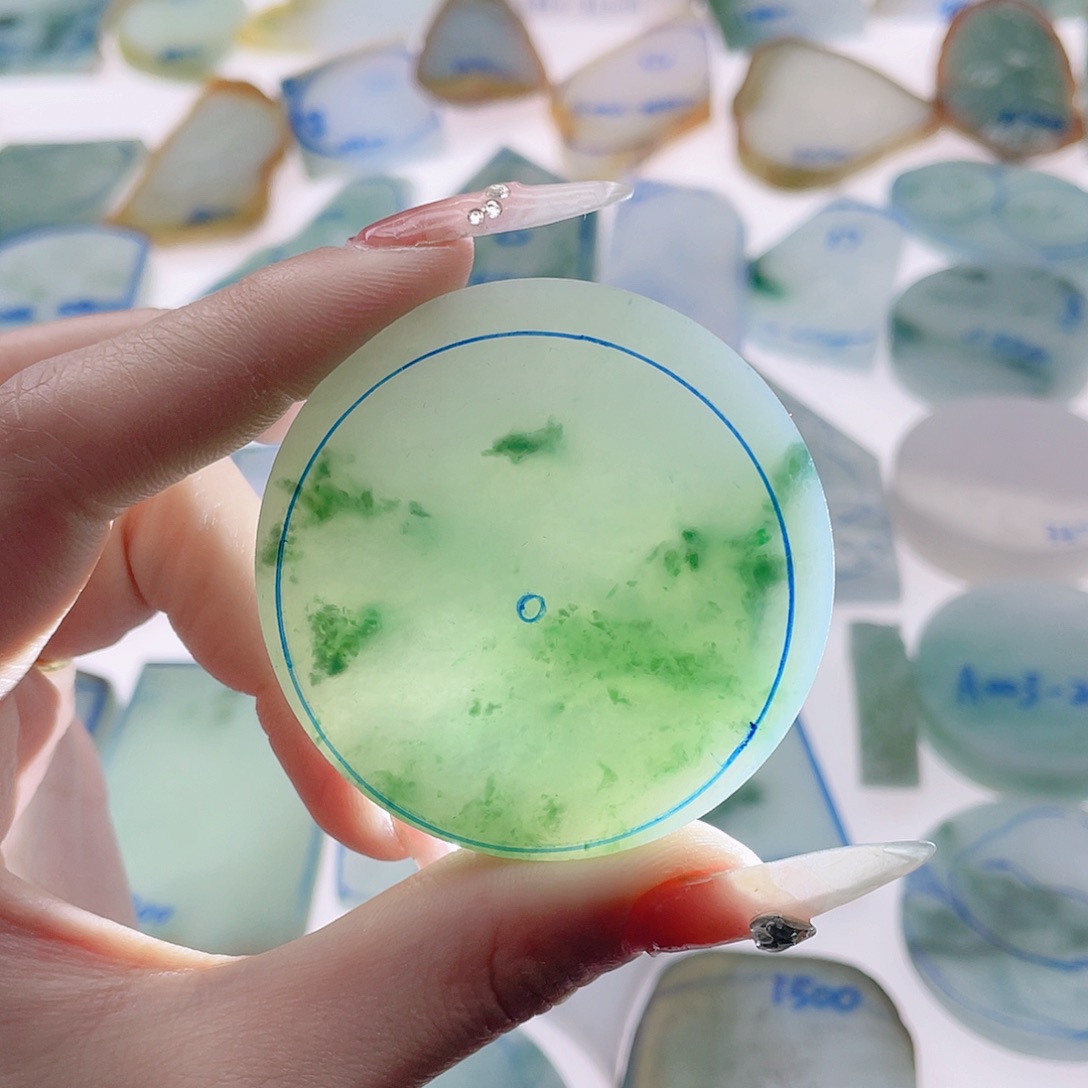 定制翡翠未镶嵌匆**年纯天然缅甸a货翡翠