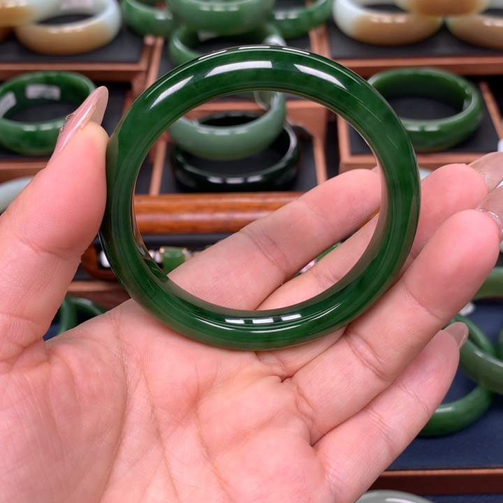和田玉（碧玉）5657圈口未镶嵌