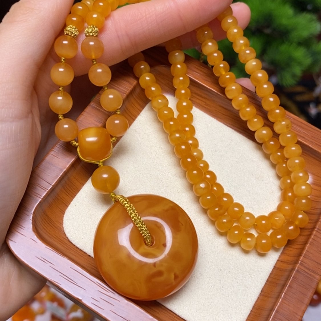 【闪购商品】蜜蜡颈饰未镶嵌项链