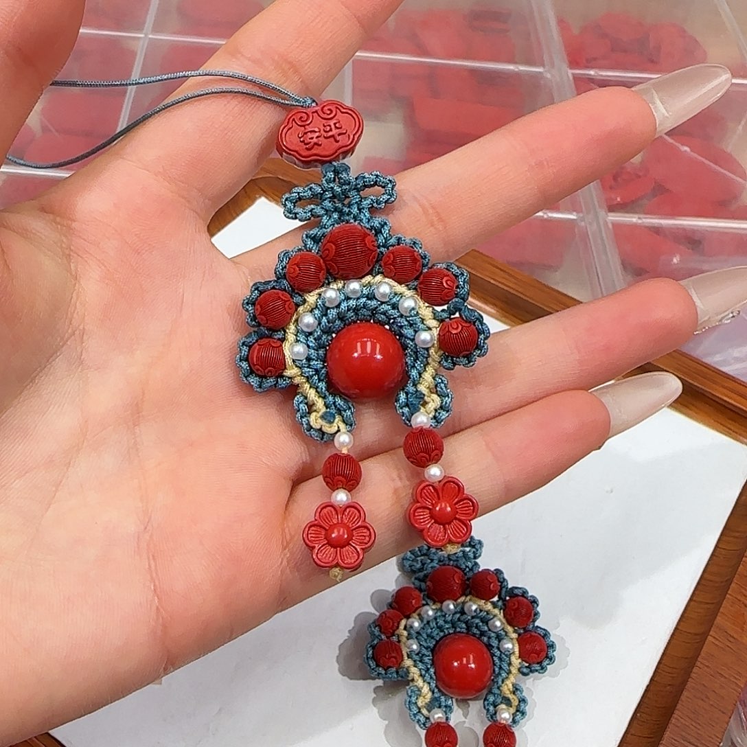 易***贝天然辰砂朱砂包挂