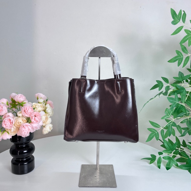 小众设计大容量头层牛皮女士复古手提托特包通勤百