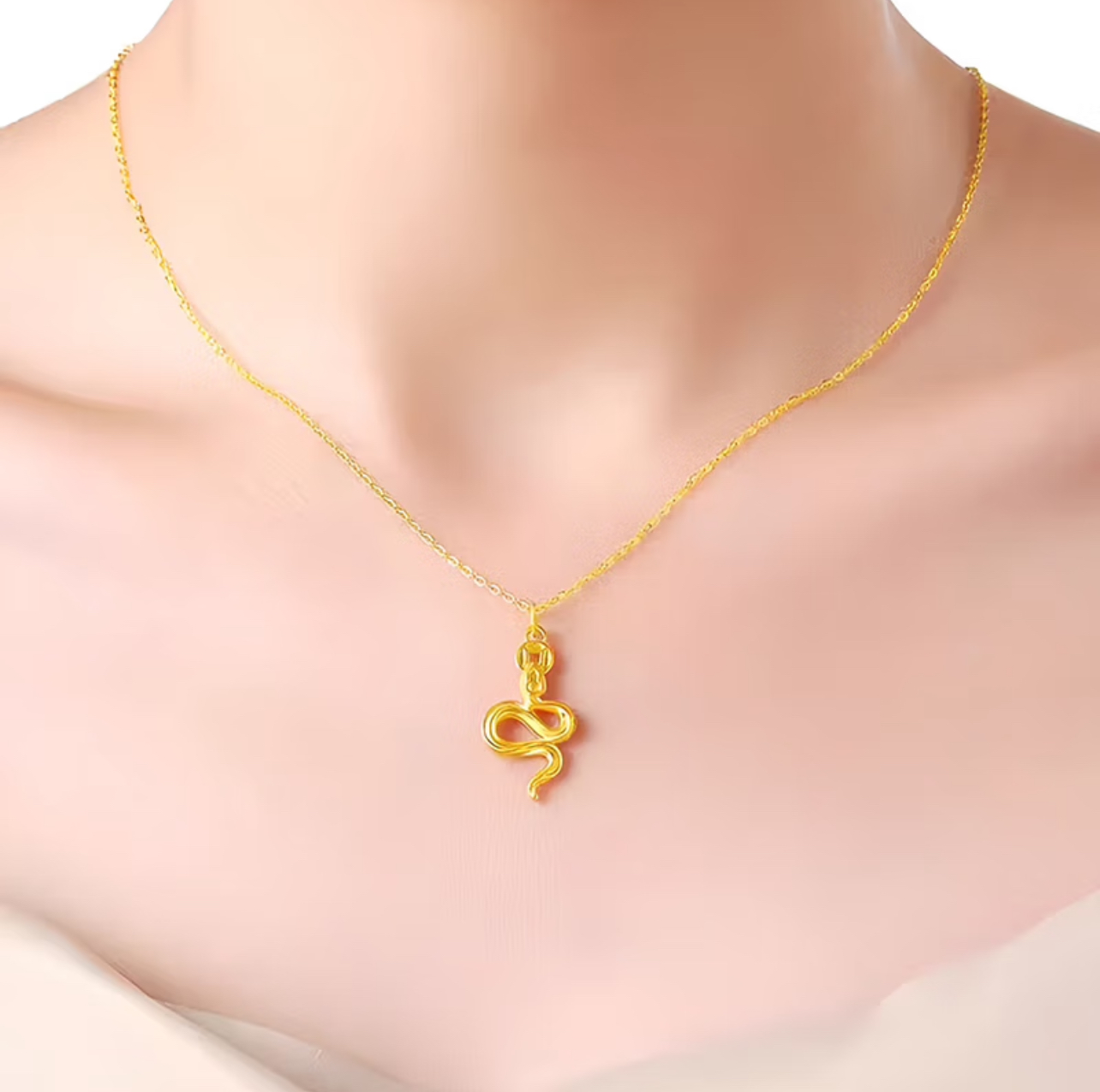 足金999蛇蛇套链5.21