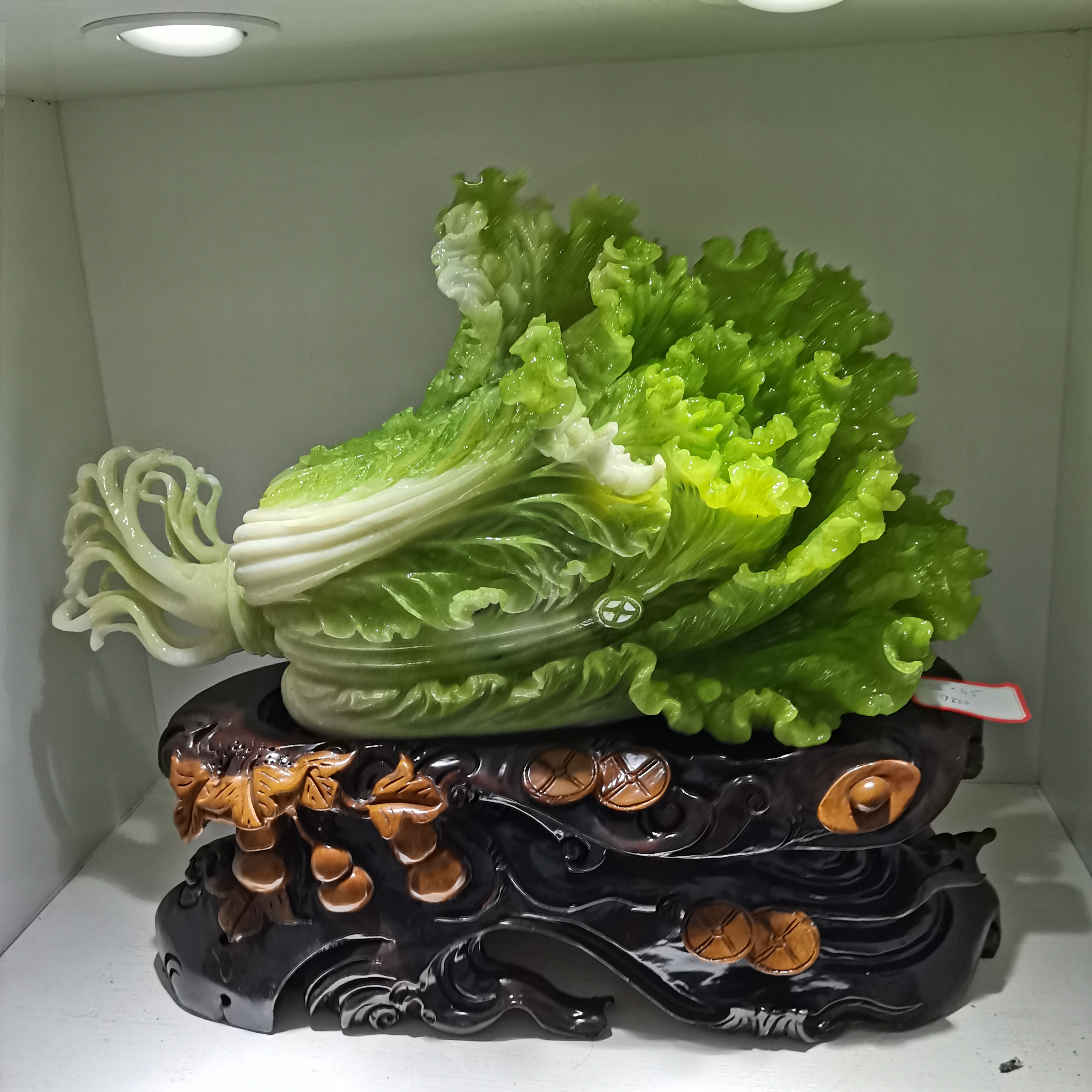 家居摆件雕刻中式室内大号客厅陶瓷摆设工艺品创意，摆财聚来