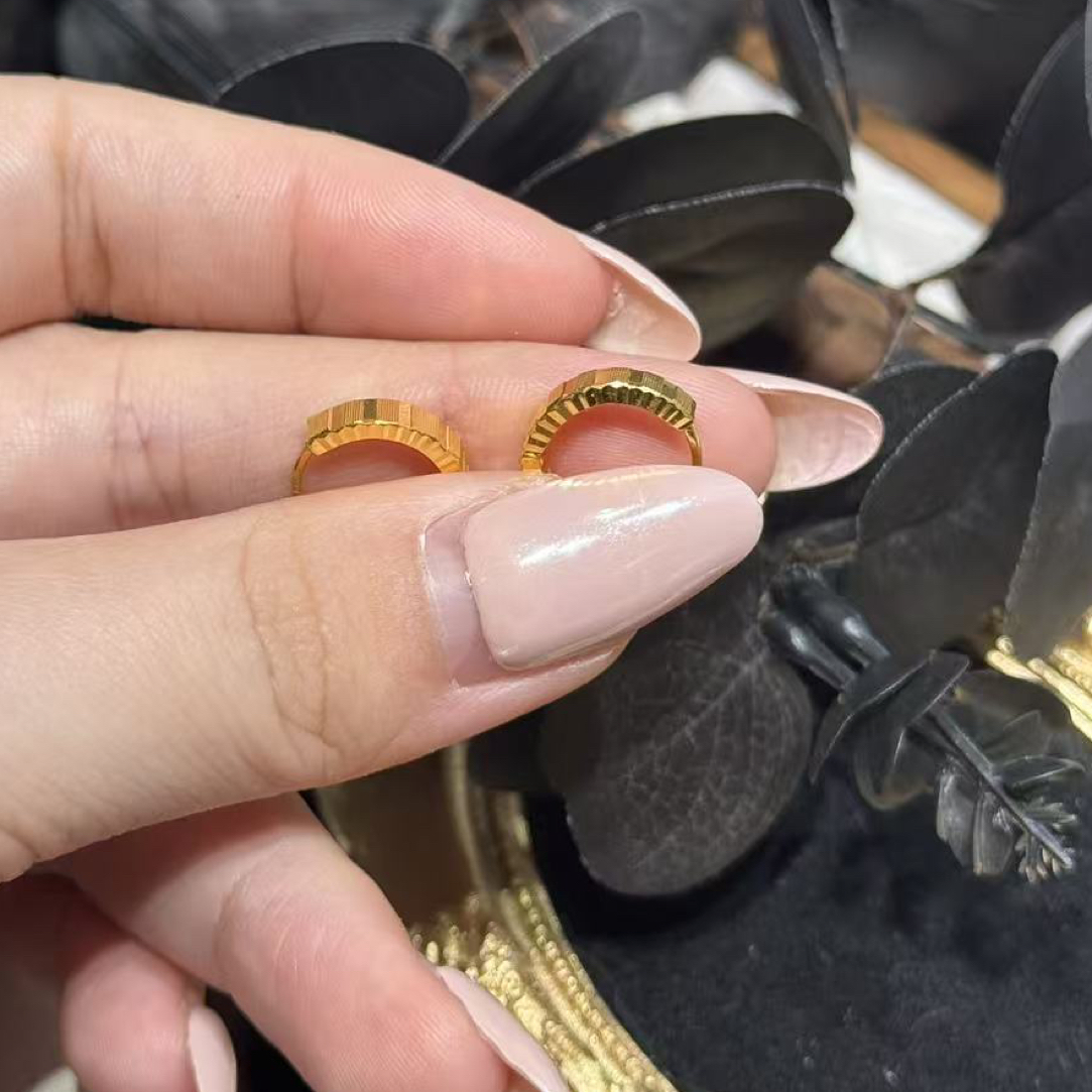 足金999 黄金5G工艺 耳饰