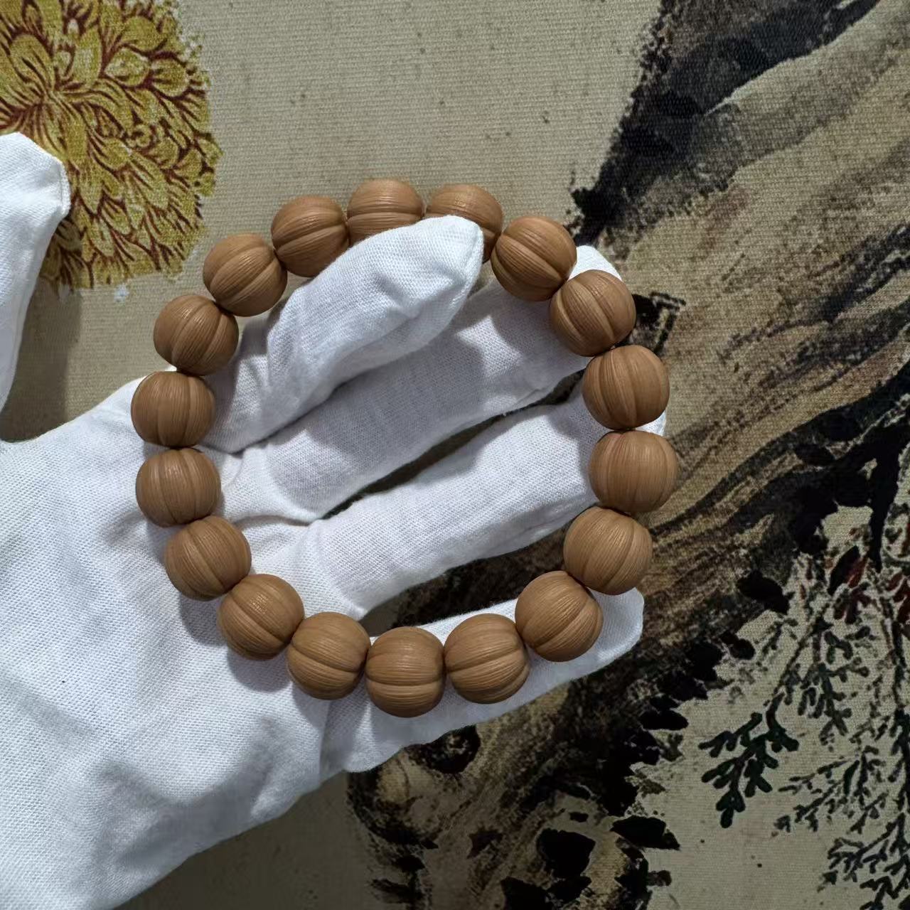 035猴头手串拉丝南瓜1.4*1.3