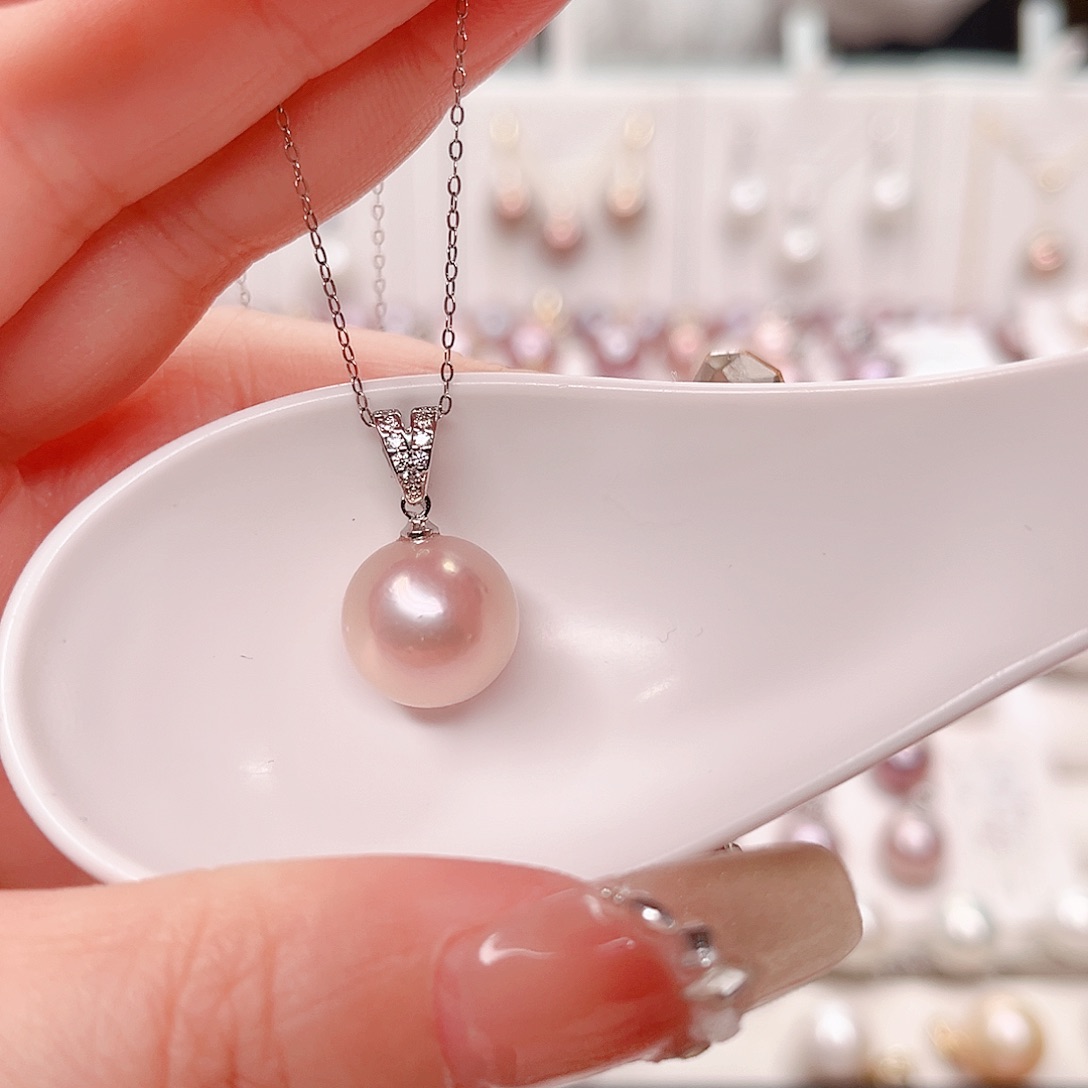合金淡水珍珠吊坠(赠链)