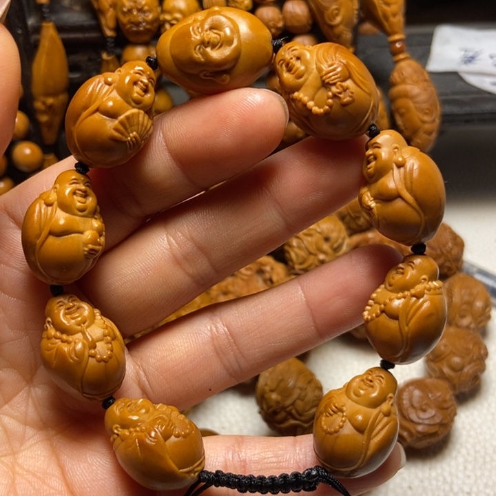 【闪购商品】橄榄核手串/手链3*9小光面弥勒