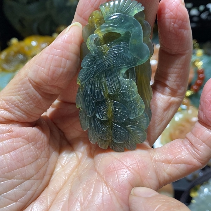 岫玉未镶嵌岫玉吊坠