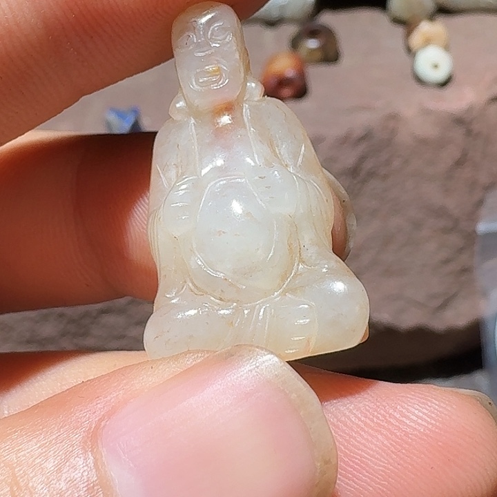 和田玉（糖玉）未镶嵌颈饰用****5