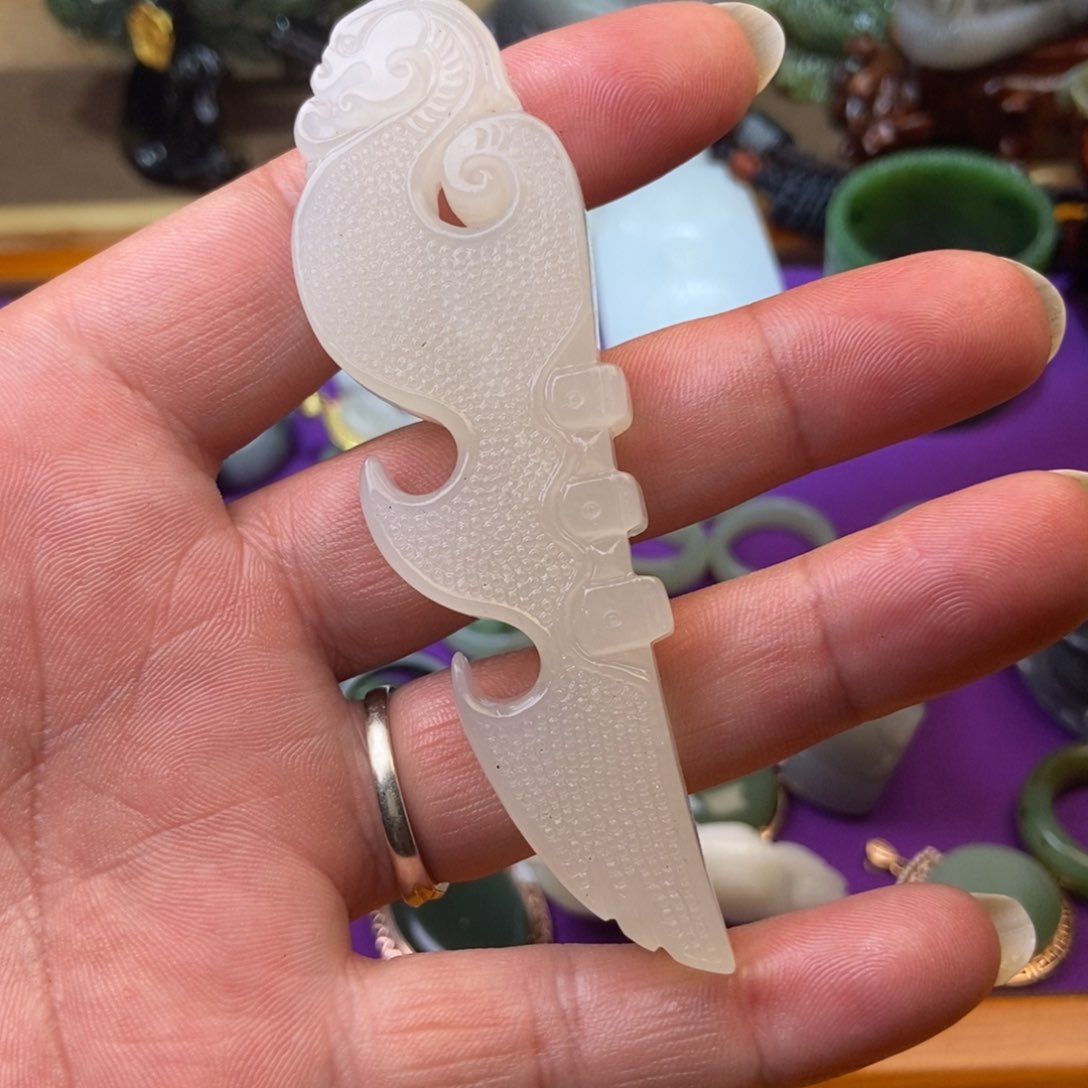 和田玉（糖玉）未镶嵌手镯郑**花