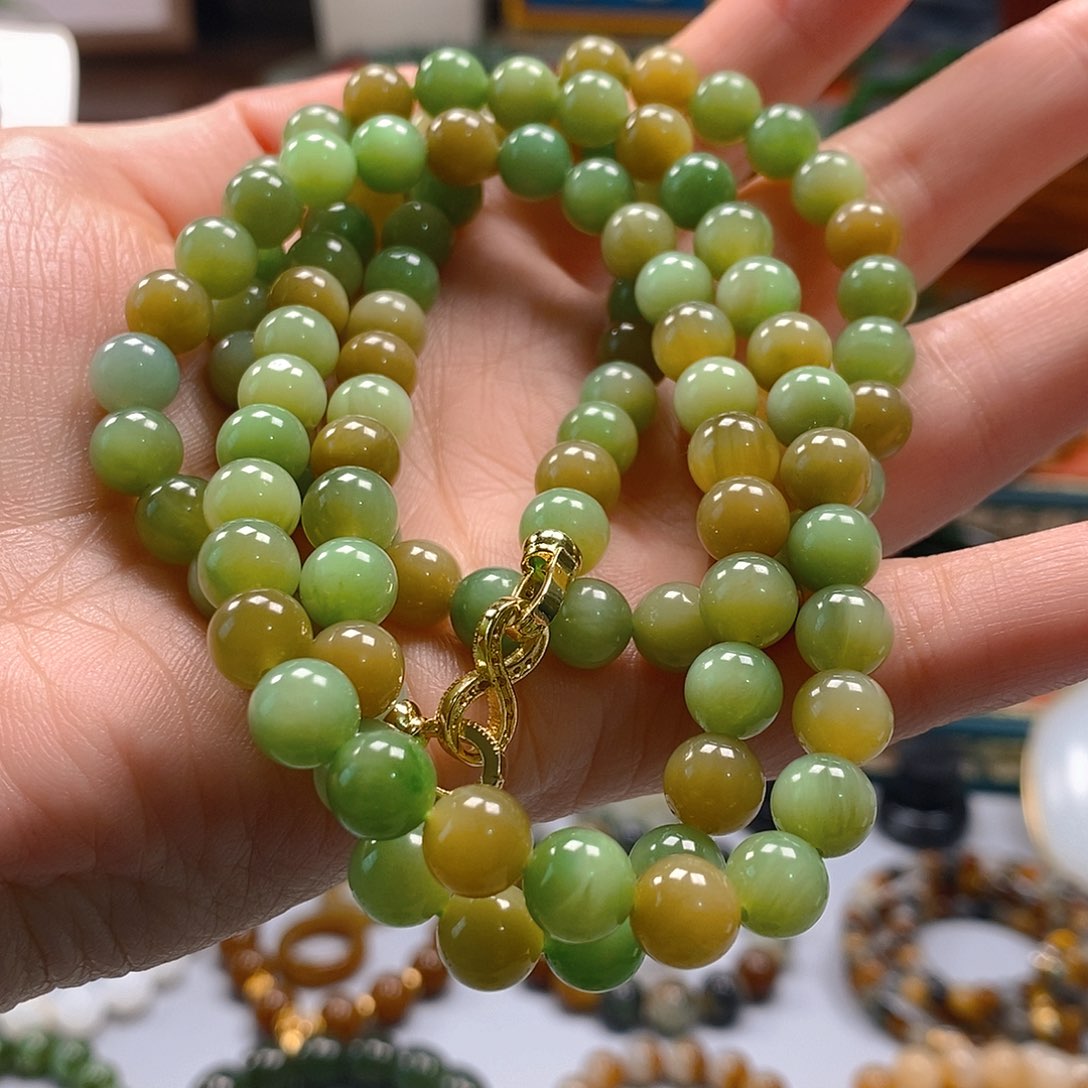 和田玉手串未镶嵌相*