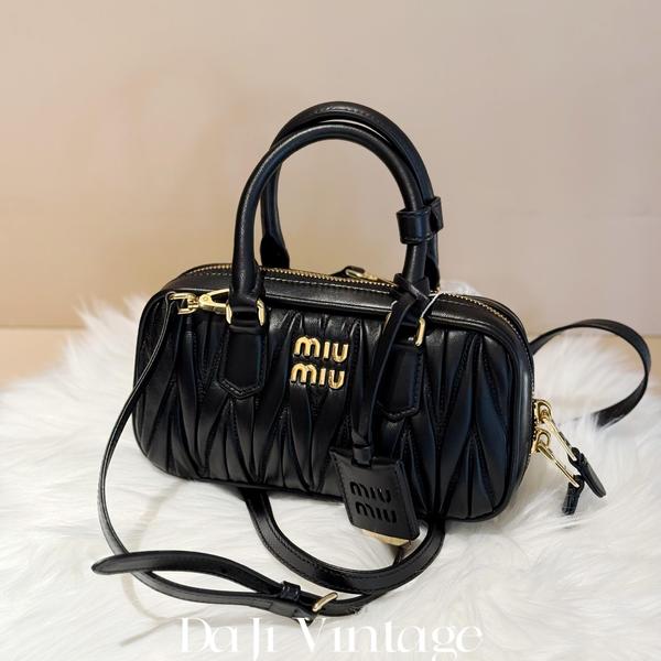 大吉中古/Miumiu缪缪黑金手提斜挎包