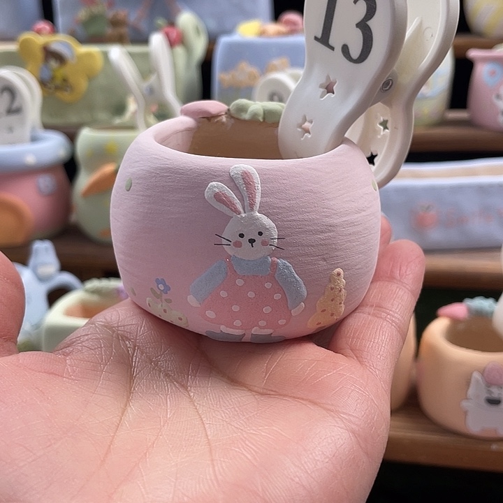 13…..手工手绘花盆