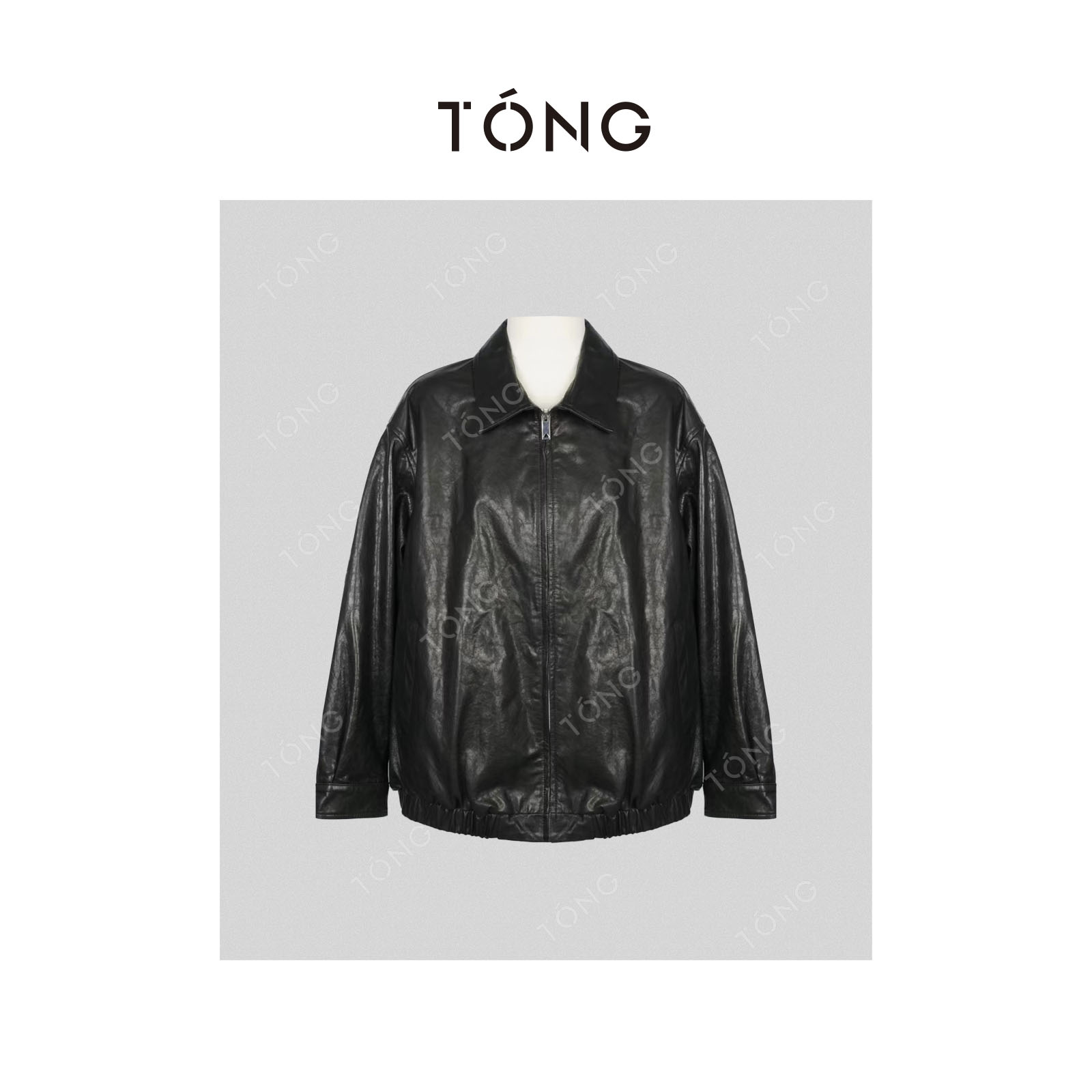 【美式复古】进口面料100%绵羊皮慵懒风春季翻领皮衣外套 GB0001