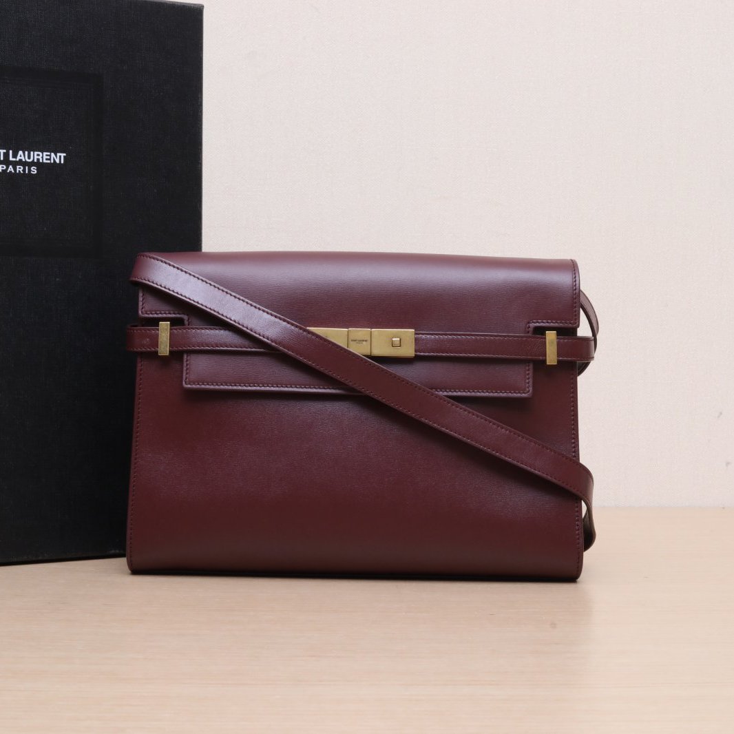 95新 YSL/圣罗兰 【双攀】 曼哈顿中号29 红色 070272