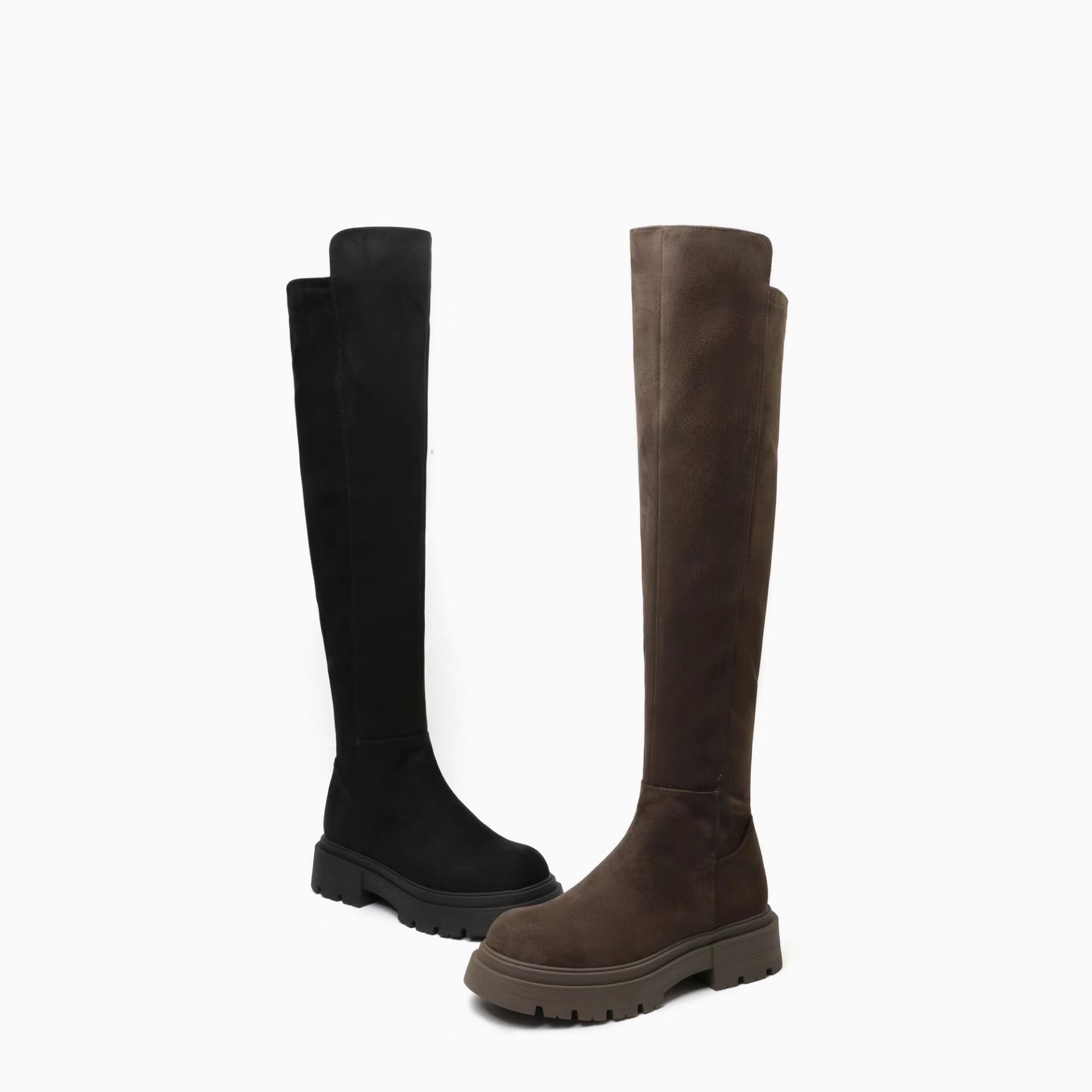 【HeiPa】T037-12 弹力靴维密长靴