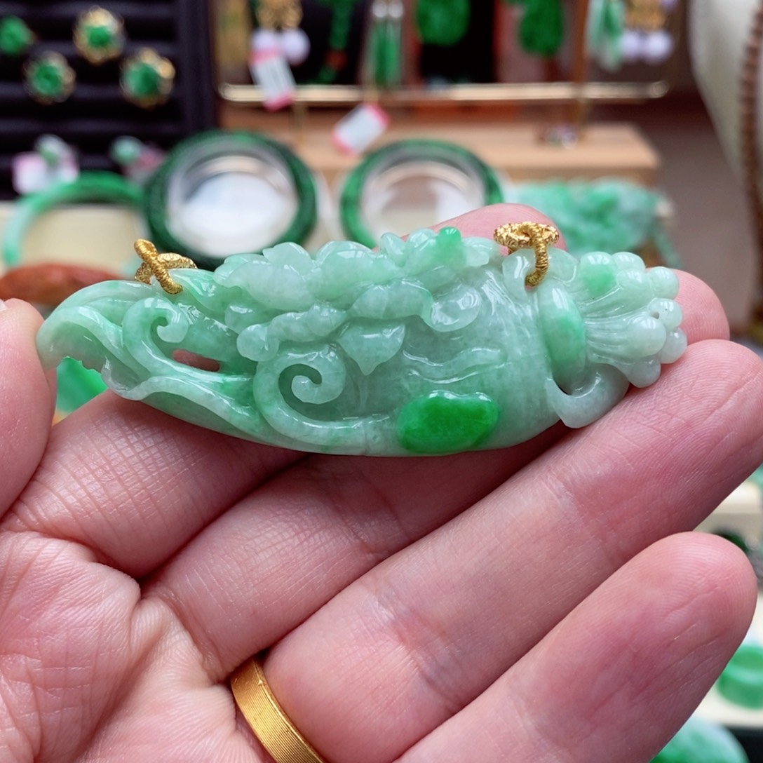 颈饰未镶嵌翡翠翡翠吊坠