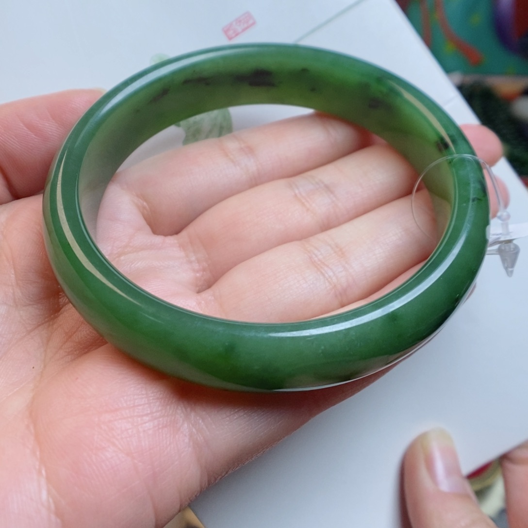 和田玉手镯未镶嵌57-58圈口