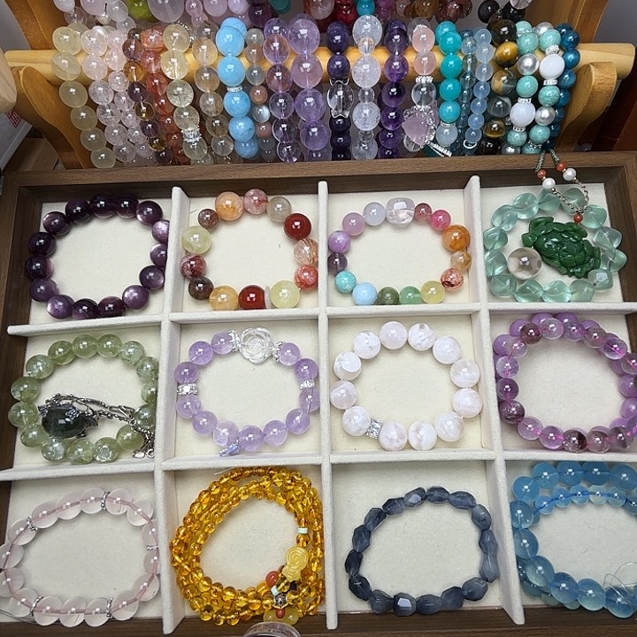 烟晶手链银S925镶嵌