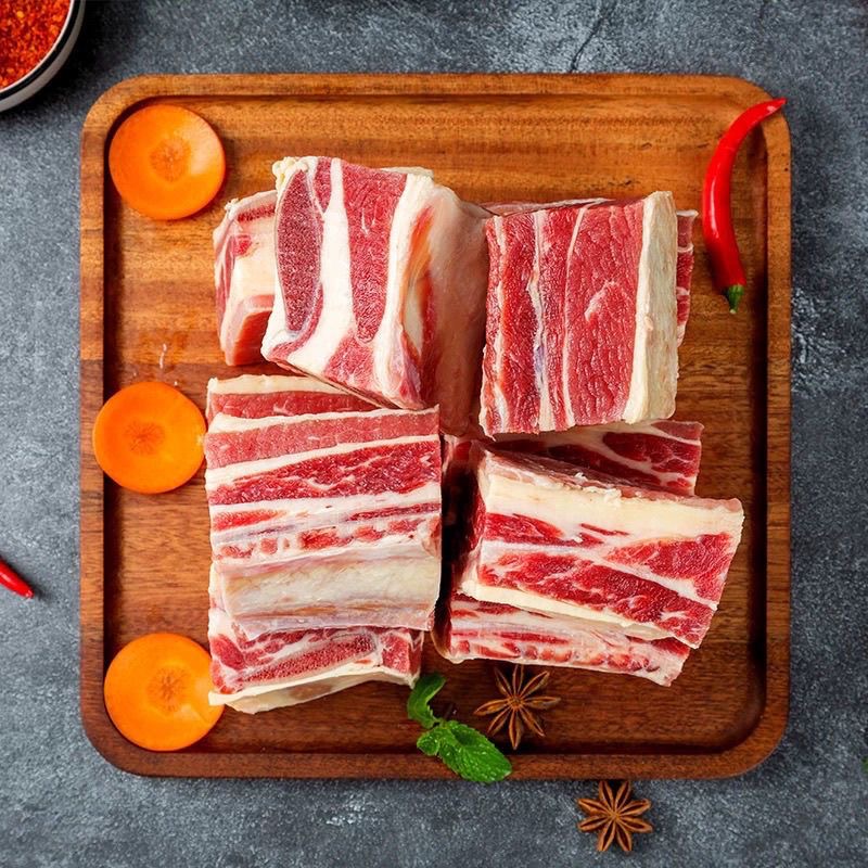 【到手5斤】整切黄膘带骨牛肋排清真食品肥瘦相间SF/JD发货