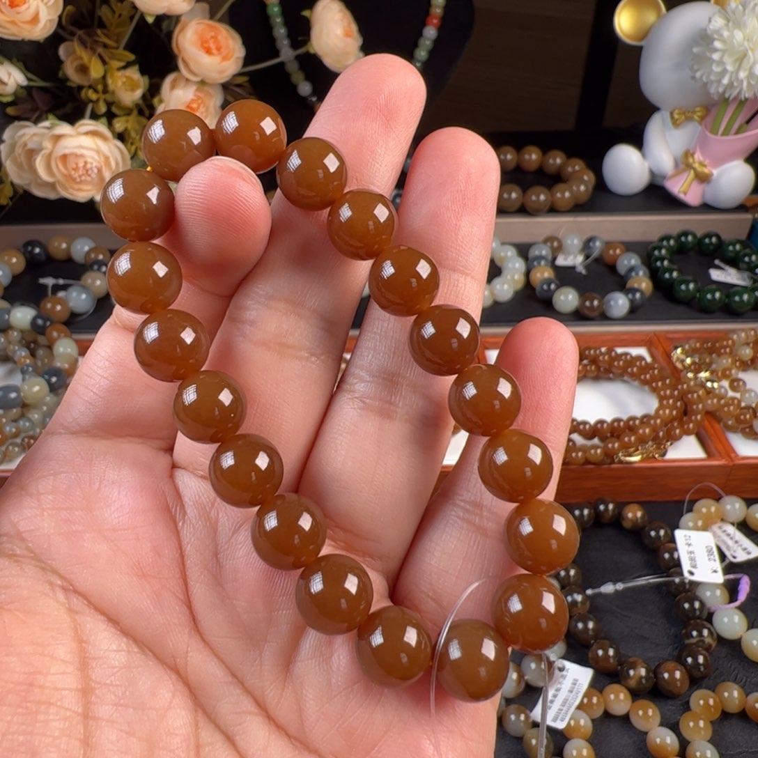 未镶嵌和田玉手链天花板且末糖卡