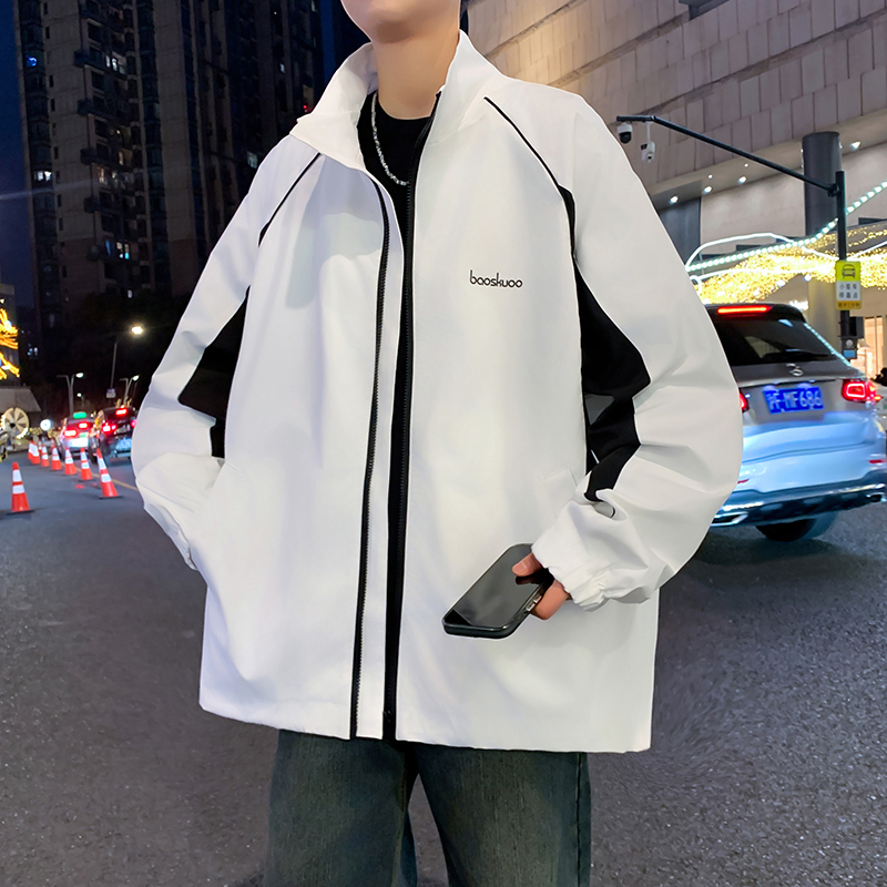 2025春季新款男夹克港风时尚痞帅潮流青少年百搭学生宽松外套男