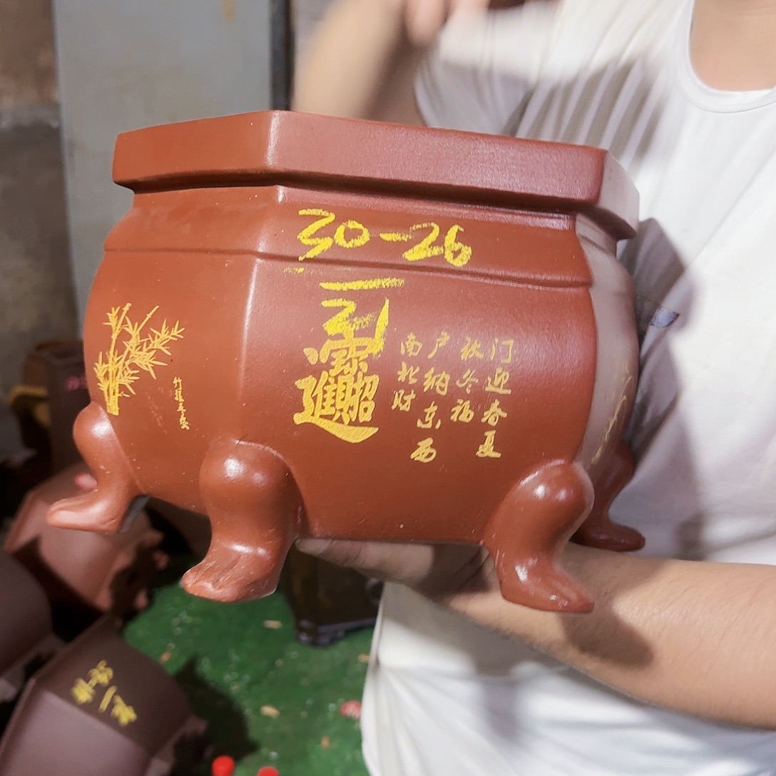 紫砂花盆紫砂花盆