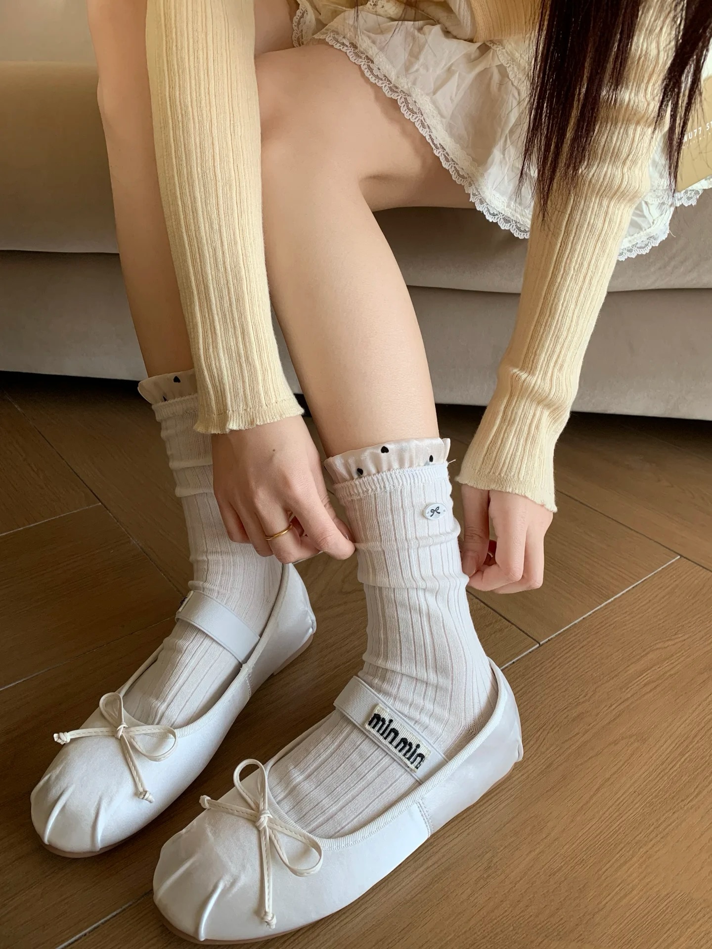 【个人单秋冬对对碰女袜】韩系简约森系可爱 