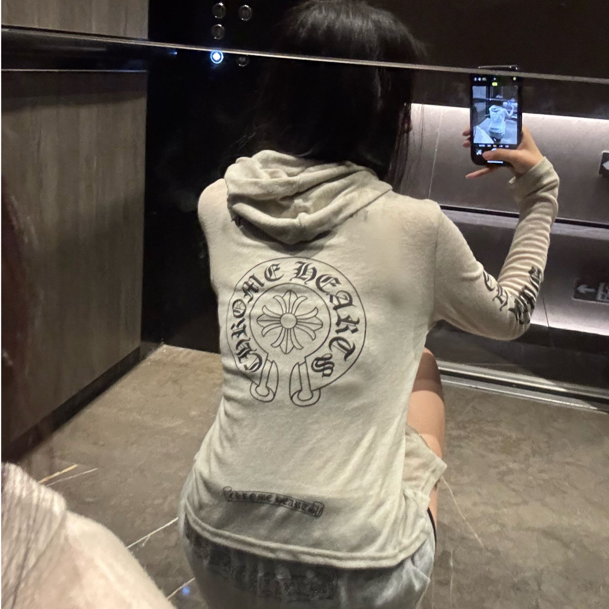 纯欲风INS风街头风时尚套装连帽上衣卫衣辣妹风