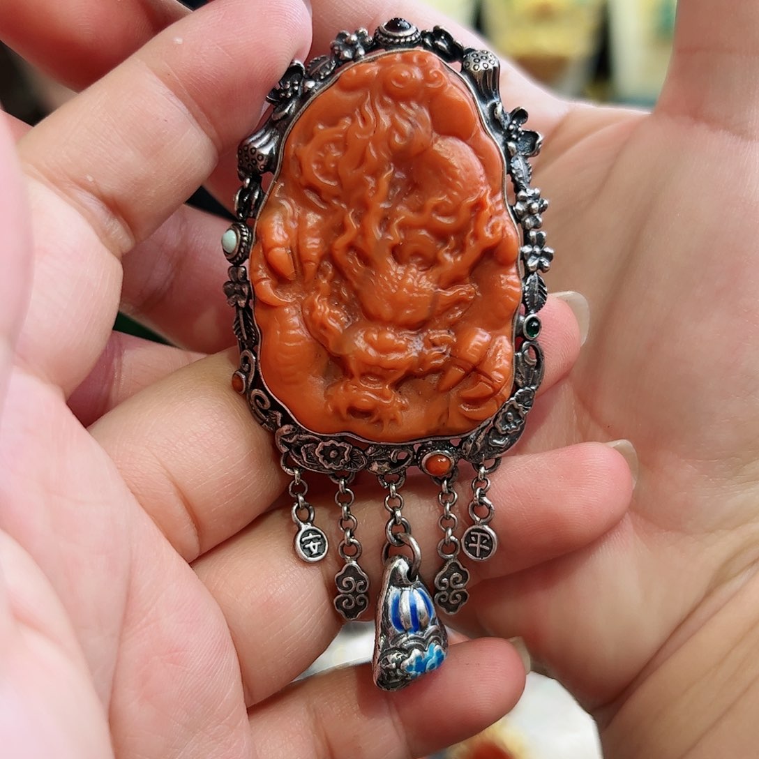 玛瑙戒指/指环银S925镶嵌古风