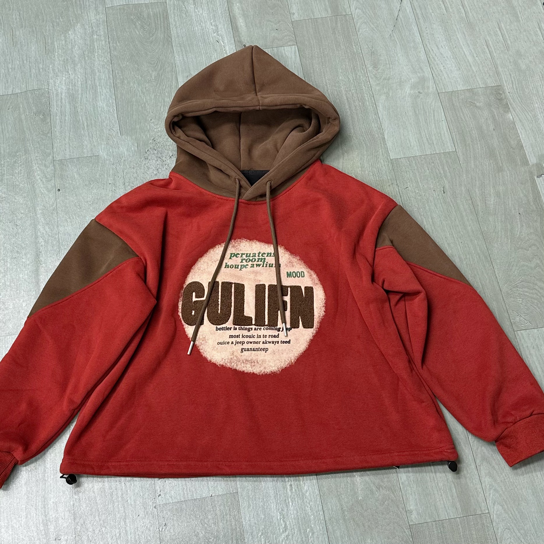 8136厚款加绒宽松休闲百搭连帽卫衣