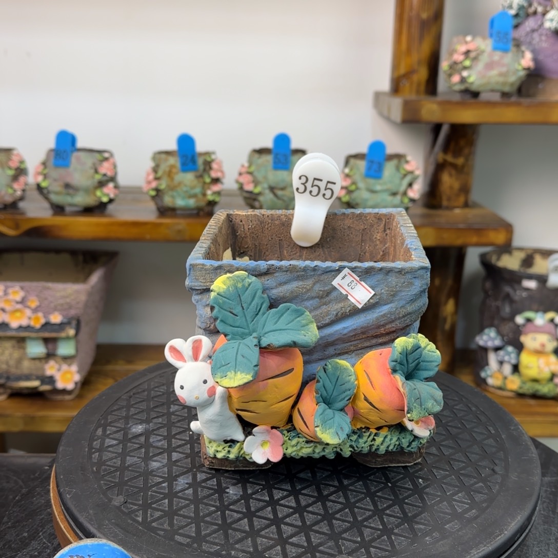 本默花器麦饭石麦饭石花盆