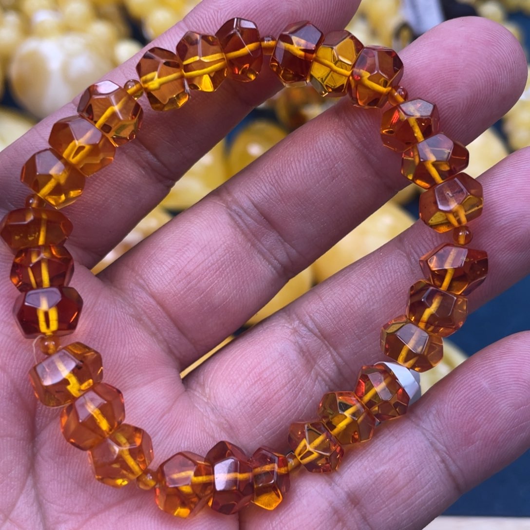 琥珀裸石未镶嵌琥珀蜜蜡