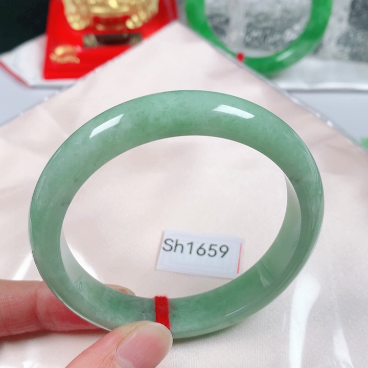 未镶嵌手镯翡翠  编号Sh1659 正圈58