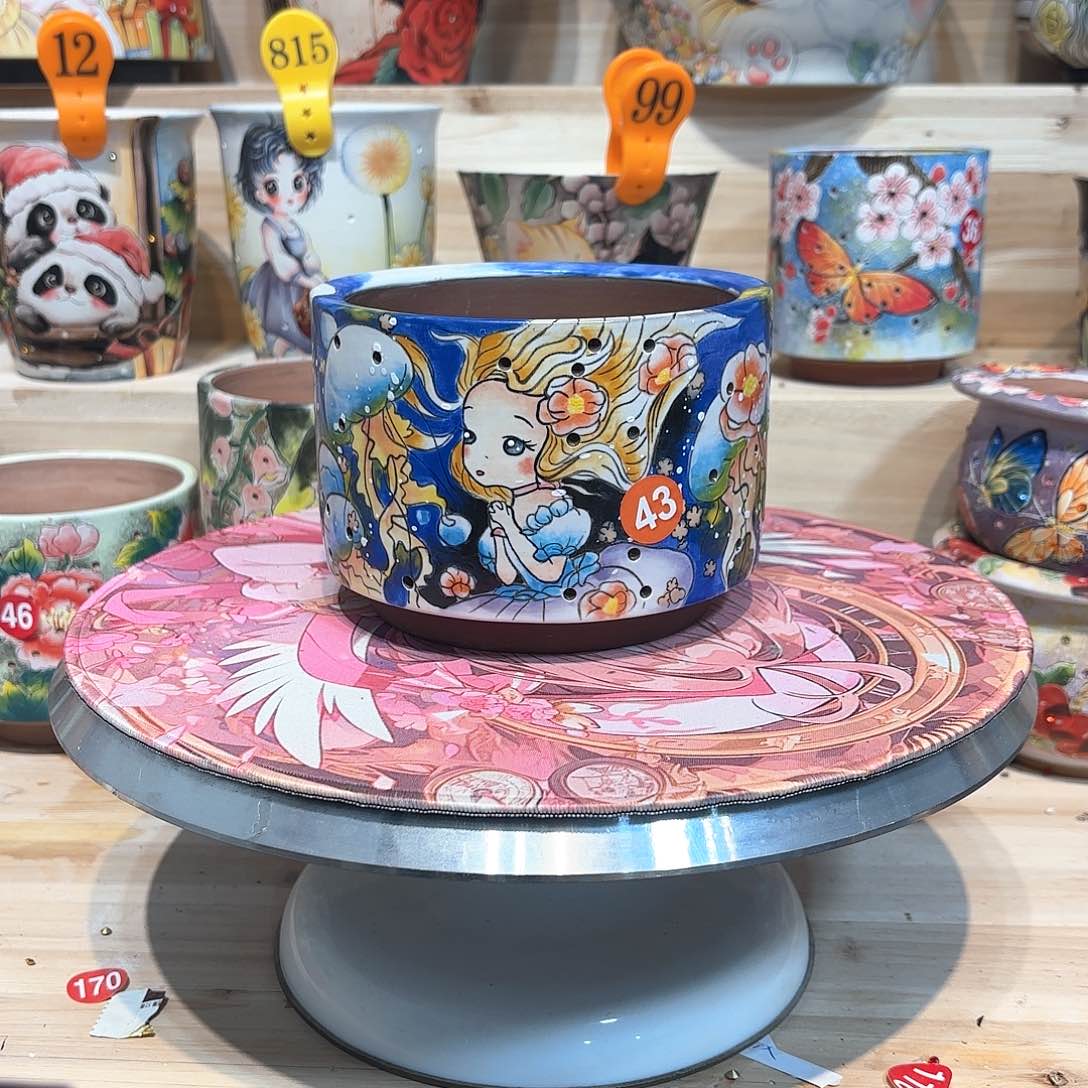 紫砂花盆手工花盆默认微瑕12/10