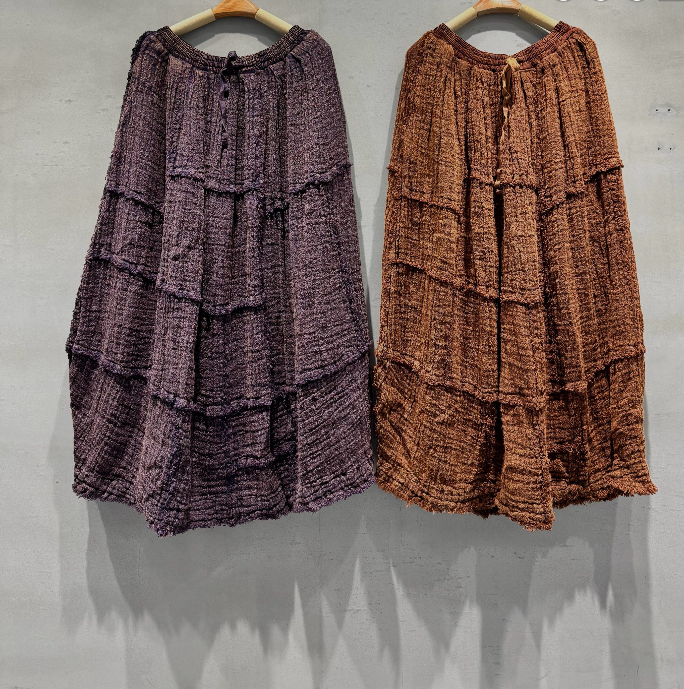 定制款！粗麻原生麻 肌理感半裙（裙长90，90～160斤可穿）