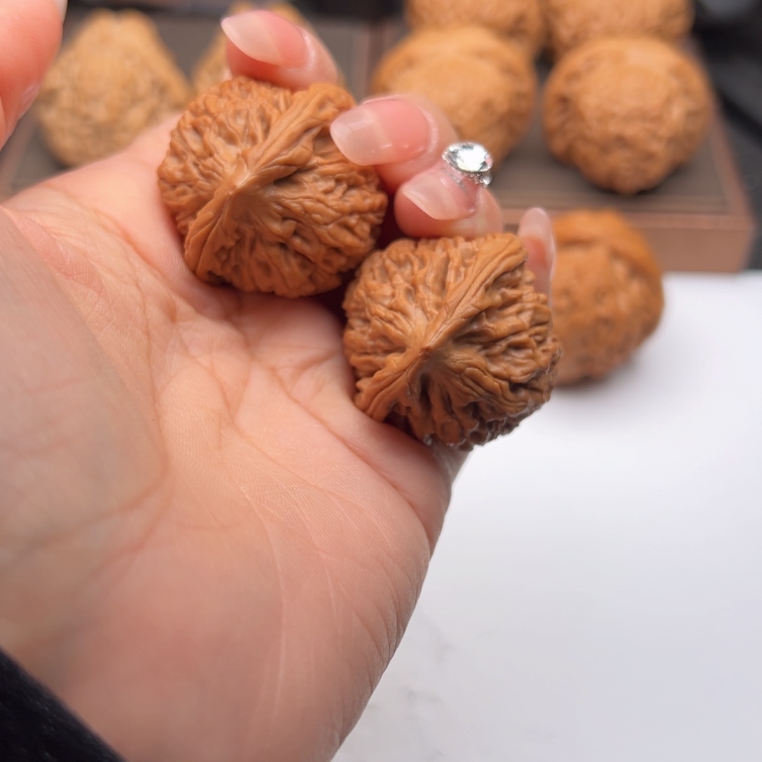 文玩核桃把件莲花35