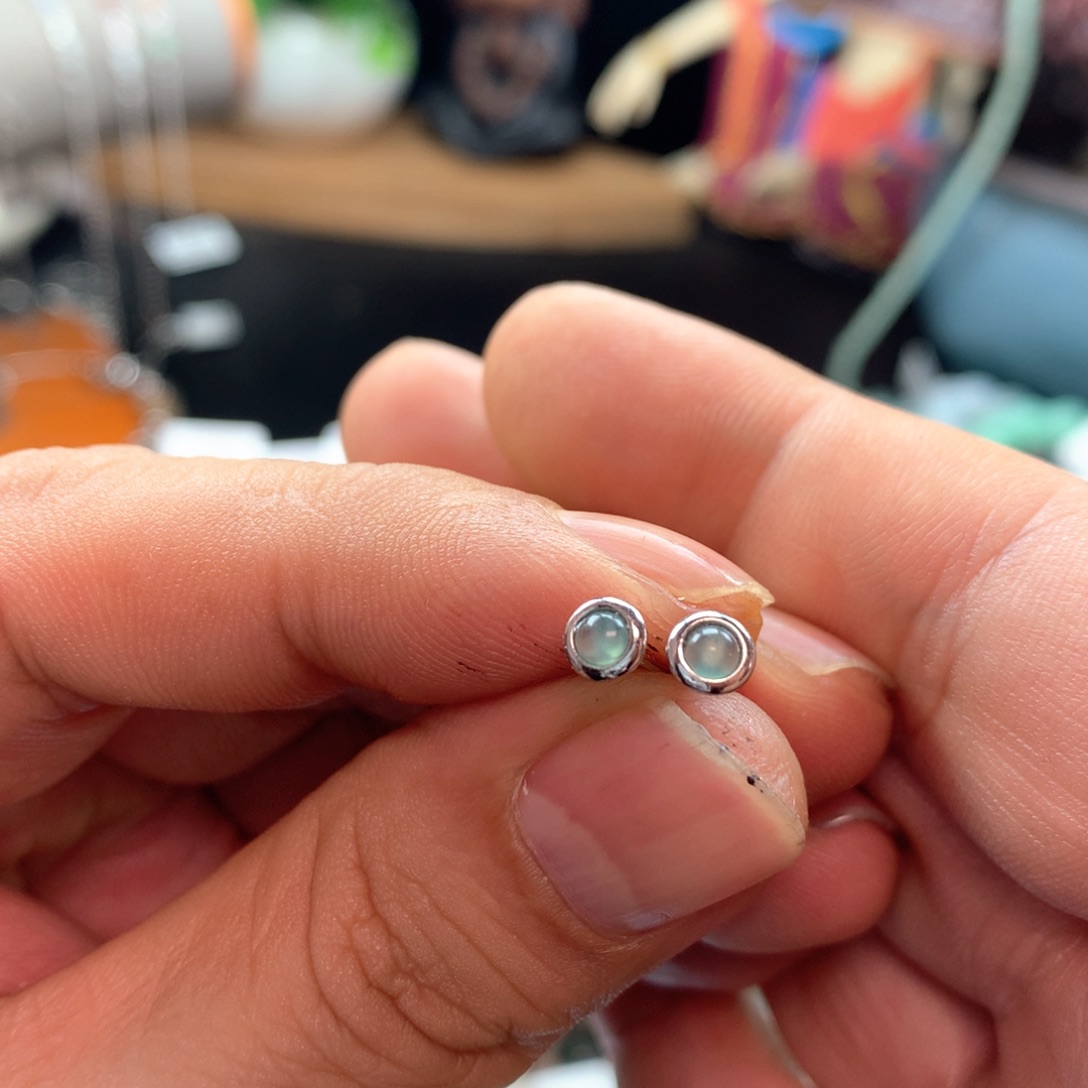 颈饰银S925镶嵌翡翠